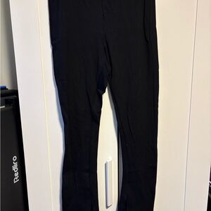 a new day Black Stretch Leggings with Ankle Flare